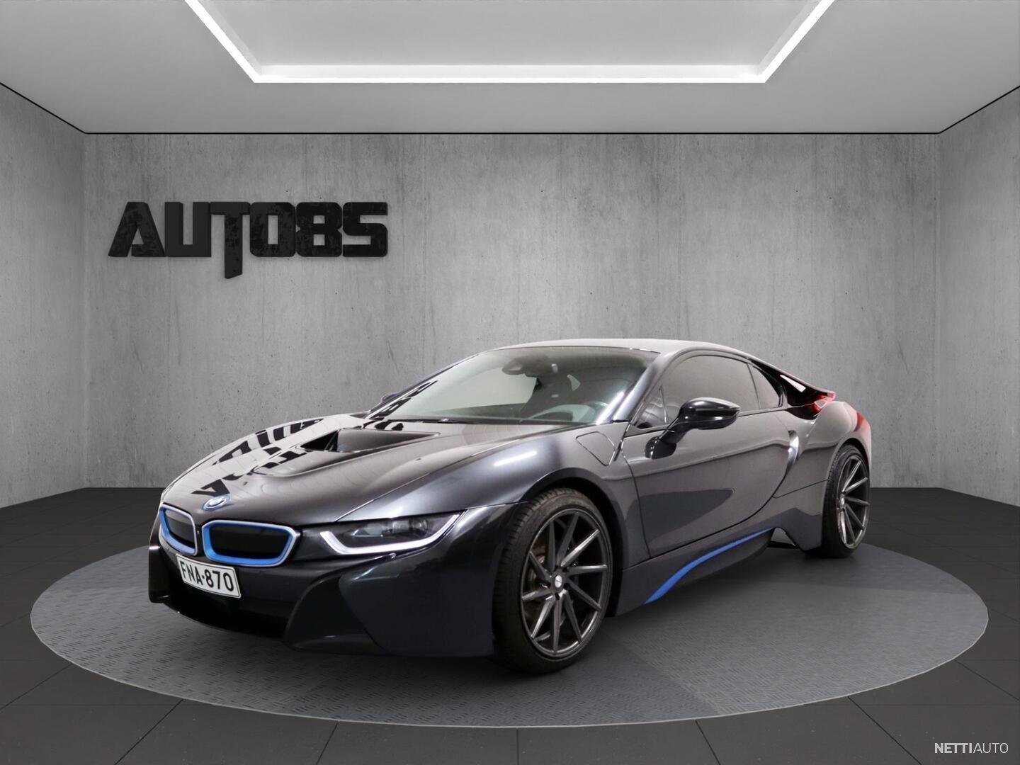 BMW i8 Business Exclusive Coupé AWD || 360° kamerat | HUD | H&K HiFit | LED | Navigointi | Sähköpenkit | Auto85TURVA 12kk